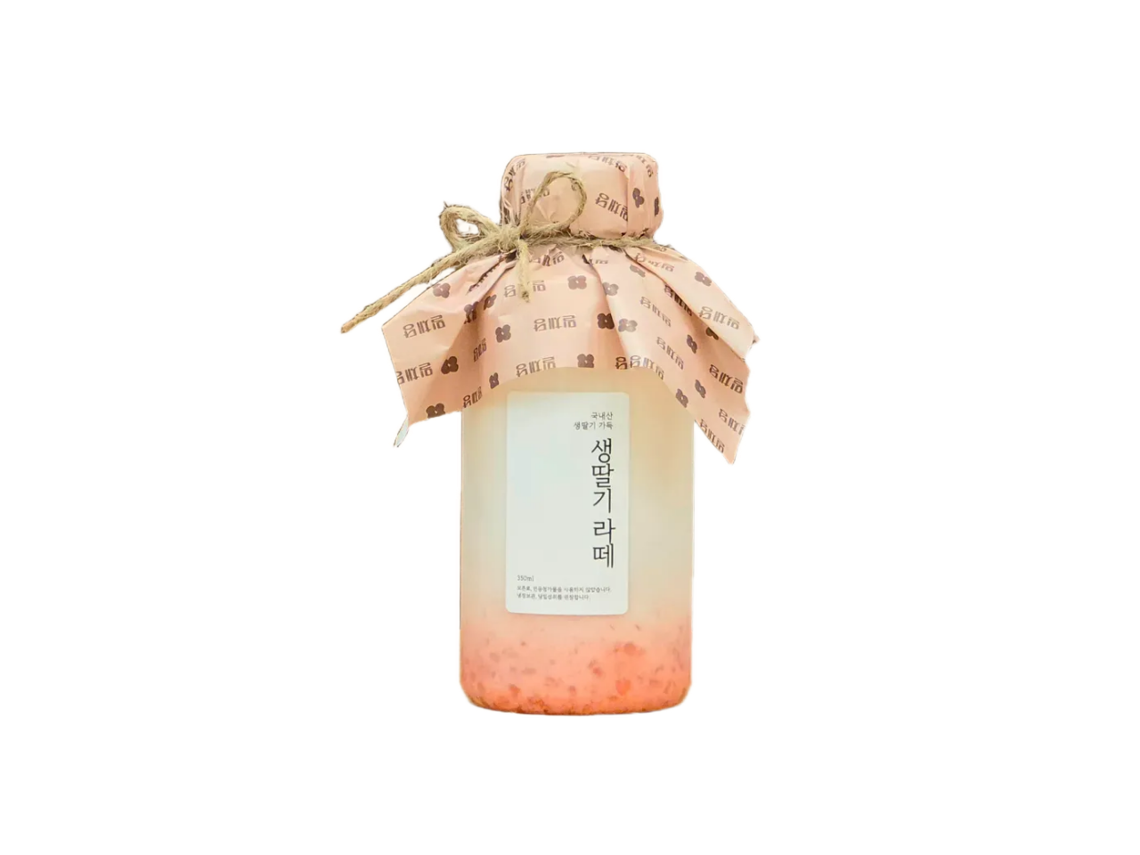생딸기 우유
