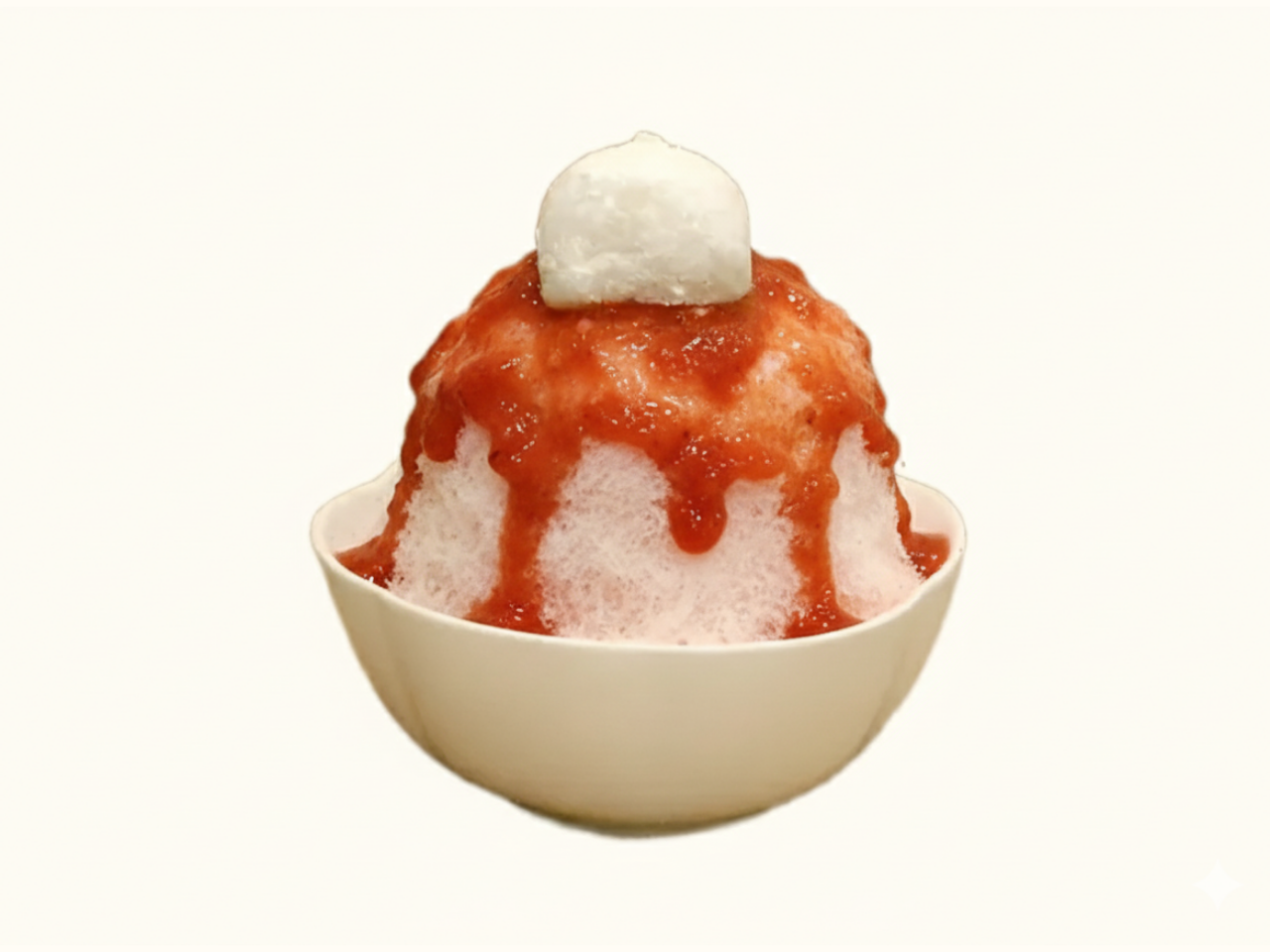 국산딸기 빙수